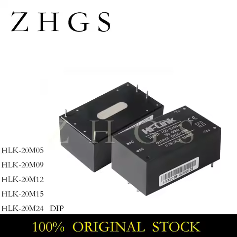 1PCS HLK-20M05 HLK-20M09 HLK-20M12 HLK-20M24 DIP 20W 5V 9V 12V 15V 24V Single StepDown AC DC Power S