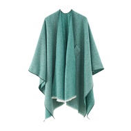 Women Shawl Scarf Solid Color Knitted Shawl Wrap Imitation Cashmere Shoulder Top Sweater Shawl Fashi