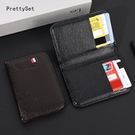 【PrettySet】PU Leather Men Wallets Brand Luxury Bifold Wallet Zipper Coin Purse Business Card Holder Wallet