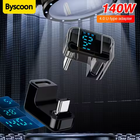 Type-C 140W fast charging U-shaped non-blocking digital display 4.0 adapter 40Gbps fast two-way tran