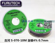 日本原裝 Furutech古河 S-070-10M 含銀4% 0.7mm 發燒音響 焊錫絲    全臺最大的