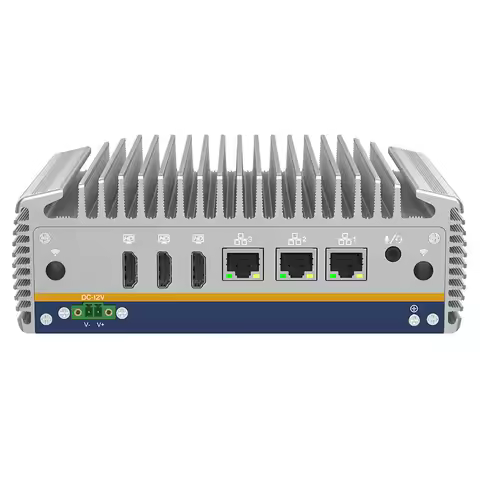 Fanless Industrial Computer Intel Core I7 1255U DDR5 Ssd Rs232/485 3 Lan 3 HD-MI Pcie 4g Lte Usb Emb