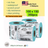Thermal sticker label A6 350pcs per roll high quality consignment note