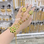 Dubai bracelet with ring connection