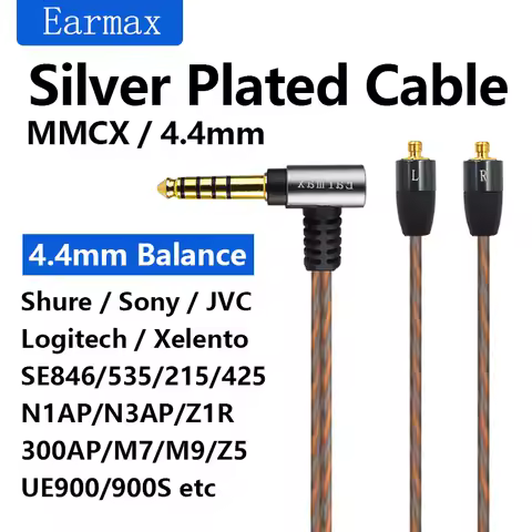 For Sony SE215 SE425 XBA-H3 N1AP N3AP Z1R Z5 M7 UE900 900S FX850 MMCX Replaceable Earphone 4.4mm Bal
