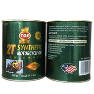 Oli Samping TOP1 Kaleng 2T LOW SMOKE Synthetic Blend - 700 ml
