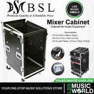 BSL 12 16 with 4U Mixer Mount Cabinet Workstation Rack for Audio Equipment (124U 164U 12 4U 16 4U)