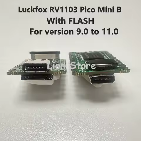 Luckfox RV1103 Pico Mini B with FLASH development board 64MB RAM, 128MB Flash for versions 9.0 to 11