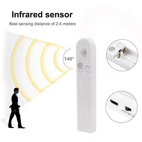 DC5V PIR Motion Sensor Battery Box with Switch New AAA Battery Holder Box Case Without Battery for 5