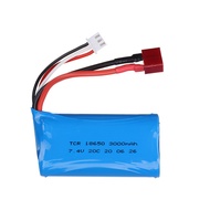 7.4V3000mAh 18650 Lithium Battery Suitable for Remote Control Car Parts 2S 7.4v Battery Pack