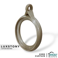 KKBS CURTAIN Luxstony Curtain Rod Ring khaki Brown