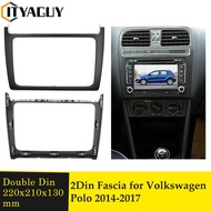 Car Audio Stereo Frame Radio Panel Fascia For Volkswagen VW Polo 2014 - 2018 Mounting Dash Installat