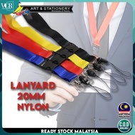 VC Art Lanyard 20mm x 45cm Nylon Clip + Holder 2 in 1 Conference Event Printable Office Stationery S