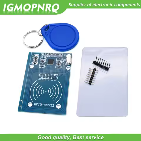 1pcs MFRC-522 RC522 mfrc 522 RFID RF IC card inductive module with free S50 Fudan card key chain MFR
