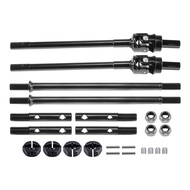 Thicker Steel Universal Joint Straight Shaft Portal Stub Axle Overdrive Gear for 1/10 RC Crawler Rig