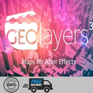 Geolayers 3 v1.14.1 (updated ver. plugin for after effects up to AE 2025 ver) win&mac