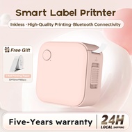 Portable Mini Inkless Thermal Printer Wireless Bluetooth Printer DIY Barcode Name Label Printer Home Office