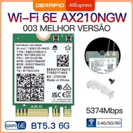 [Hot K] AX210 Intel ดูอัลแบนด์ AX210NGW ไร้สาย2.4Gbps 802.11AX Wi-Fi 6 AX200สำหรับ8265NGW Intel/9260AC M.2การ์ด WiFi Wlan NGFF