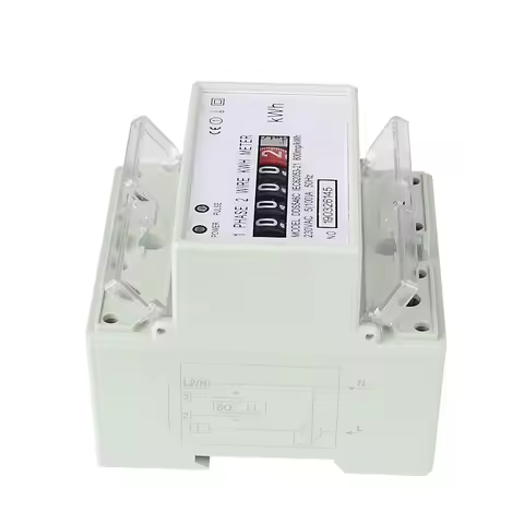DDS546C Digital Single Phase Rail Type Energy Meter Counter 4P Electronic Watt-hour Meter 5 (100) A