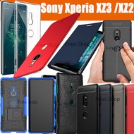 Phone case Tempered Glass Screen Protector Case cover for Sony Xperia XZ3 XZ2 Premium  XZ1 XZS XA2 +