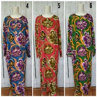 Longdress Panjang Batik Kencana Ungu - Daster Panjang Kencana Ungu