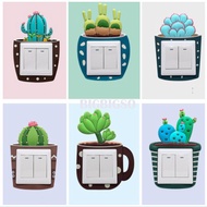 1 Home Electric Light Switch Sticker Wall Sticker Glow in The Dark Luminous Sticker Glow in The Dark