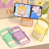 1PC Cute Chair Mobile Phone Holder Simulation Fun Desktop Support Foldable Multi-Functional Lazy Mobile Phone Bracket