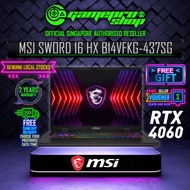 PRE-ORDER | MSI Laptop Sword 16 HX B14VFKG-437SG Gaming Laptop / Intel Core i7 processor 14650HX / GeForce RTX 4060