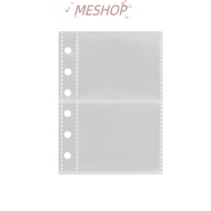 MESHOPMY Photocard Binder Sheets, Transparent A7 Multiple Pockets Sleeve, PP Acid Free Kpop Photocar