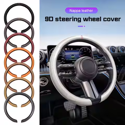 2025 For Xpeng G6 G7 G9 X9 P7 P7i P5 MONA M03 G3 Car Steering Wheel Cover Leather Sweat Absorption A