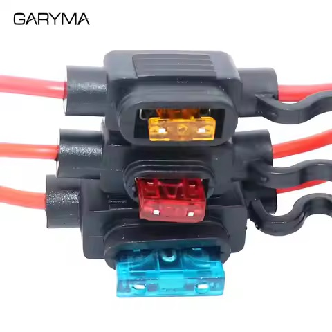 Mini/Small/Medium 12V Car Waterproof Fuse Holder ATO ATC ATM APM Box 18/16/14/12/10AWG With 3A 5A 7.