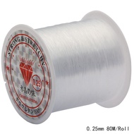 1Roll 0.2-0.8mm Benang nylon/ Benang Andaria / Senar Non Elastis transparan