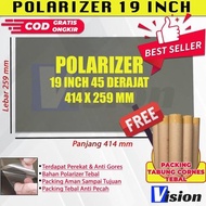 PRODUK UNGGULAN!!! Polarizer Lcd 19 inch polariser lcd 19 inch 45