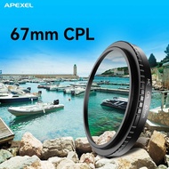 Lensa Filter Kamera Smartphone HD Glass CPL 67mm with Clip