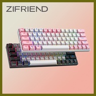 ♚ ◭ ✢ Zifriend ZA64 Hot Swappable Backlit Mechanical Gaming Keyboard Detachable Type-C Wired keyboa