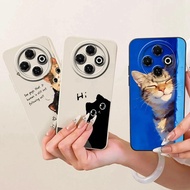 For Tecno Spark 30C 4G Case kl5 kl5n Cute Cat Cartoon Cover Soft Silicone Phone Case For Tecno Spark