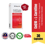 BENOURISH CoQ10 Coenzyme &  L-Carnitine Fumarate (30s) | Coq10 Supplement Fat Metabolism Booster