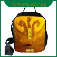 3d Lunch Godzilla Bag Kids' Insulated School Lunch Box Handbag Container Picnic