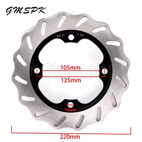220mm Rear Brake Disc Brake Rotor Disk Fit for Honda CBR1000RR CBR600RR CBR 400 RR CB 600 CB250 VTR 