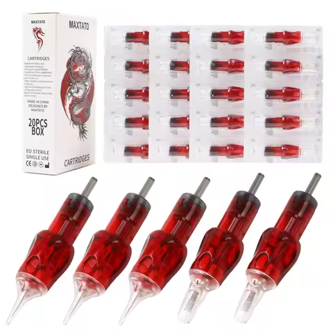 MAXTATO 5pcs/20pcs Tattoo Needle Cartridge 3RL 5RL 7RL Disposable Sterilize Tattoo Cartridge Needle 