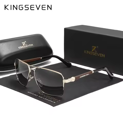 KINGSEVEN 2024 Design Sunglasses Polarized Coating Lens Auto Reset Framework Driving Eyewear For Men