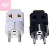 [guyumao] 1 to 2 Splitter Germany France 5mm plug to universal UK/US/EU/AU 2/ 3 pin soet