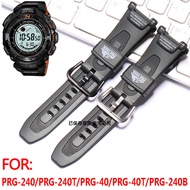 Watch Accessories suitable for Casio Protrek Prg240T/PRG40T Pathfinder Series Rubber Wrist Watch Band Strap Men Sport Waterproof Bracelet