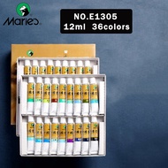 Maries ภาพวาดจีน Pigment 5/12ML 12/18/24/36 สีภาพวาดหมึกวางสีน้ำ Pigment นักเรียน/เริ่มต้นอุปกรณ์