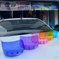 HELMET VISOR SGV MHR MS88 HELMET 3 / 5 BUTTON ORANGE 2 TWO TONE RED PINK SMOKE PURPLE BLUE GOLD