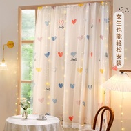 Door Curtain Curtain Window Screen Dormitory Self-Adhesive Window Blocking Curtain Simple Rental Room Small Window Short Window Cloth Screen Bay Window