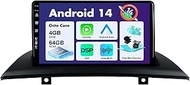 SXAUTO Android 14 IPS Car Radio Suitable for BMW X3 E83 (2004-2012) - Built-in Carplay/Android Car/D