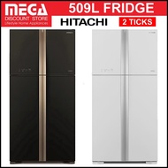 HITACHI R-W635P4MS 509L  4-DOOR FRIDGE (2 TICKS)