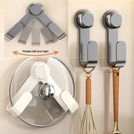 Suction Cup Pot Lid Holder,Wall Hanging Multifunctional Suction Cup Lid Holder,Kitchen Storage Rack,