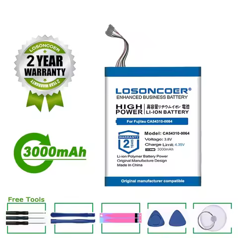 LOSONCOER Battery 3000mah CA54310-0064 For Fujitsu CA54310-0064